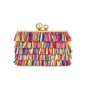 REVOLVE Olga Berg Carlita Carnivale Clutch Multi Women's Size OS